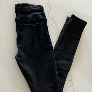 Citizens of Humanity black Rocket mid rise skinny jeans.  Size 25